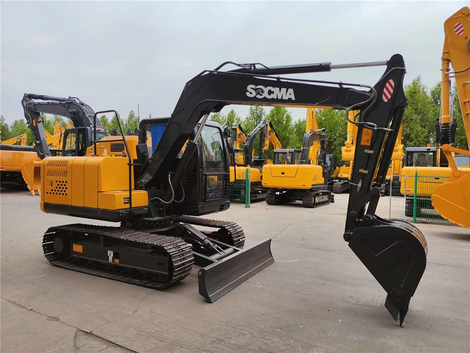 8ton 8000KG Crawler Mini Excavator Small Digger With Attachment For Sale