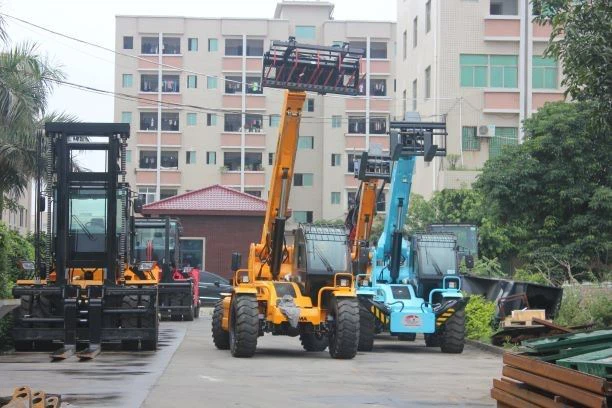 3.5 Ton Telescopic Boom Forklift Truck Lift Height 7 Meter