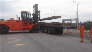 30 tòn kamyon Lift pou manch Steel Rolled