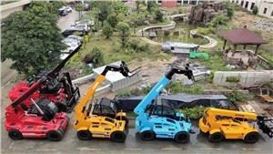 4T Telescopic Forklift ak Kranpon Bwa